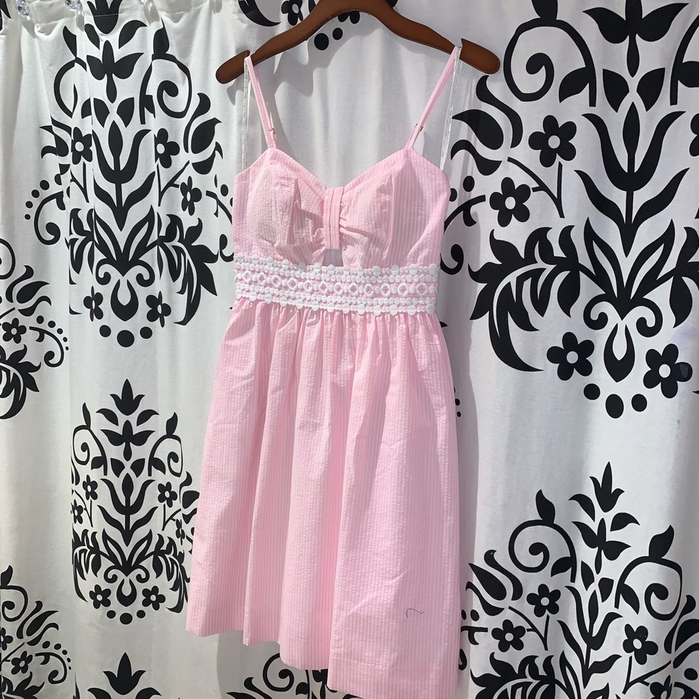 NWT Lilly Pulitzer Katlynn Dress Capri Coral Sz 00